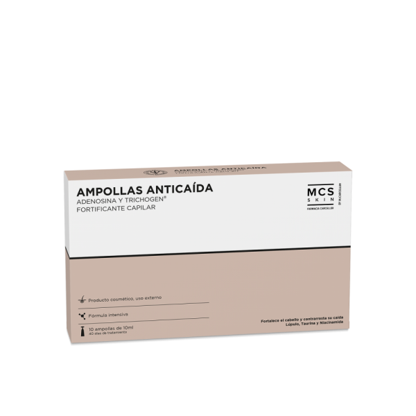 Ampollas Anticaída  Adenosina Y Trichogen® 10 X 10 Ml