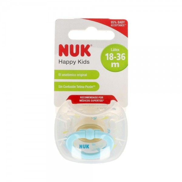 Chupete Nuk T3 Dia Latex Blister Surt 1 U