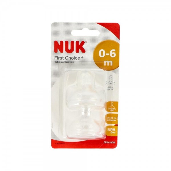 Tetina Nuk Ancha Fc T1 0-6M Sil L Alim 2U