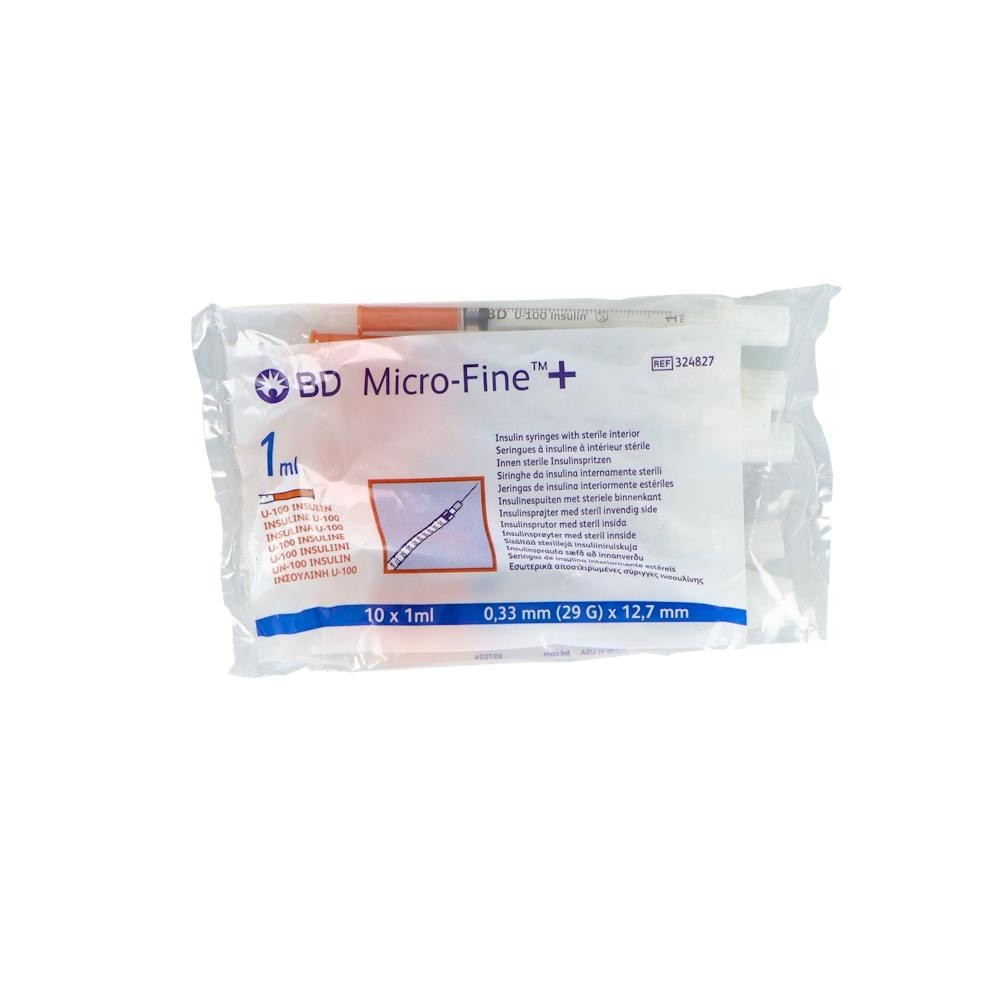 Jeringa Bd I 1/100Ui 0,33X12,7 10U R324827 Cap....