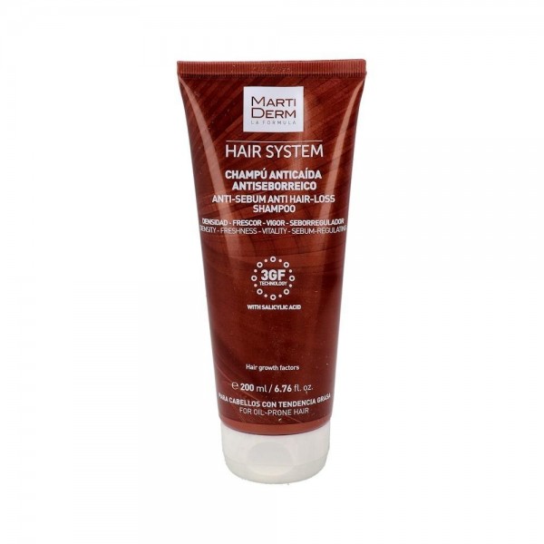 Martiderm Hair System 3Gf Champu Anticaida/Seborreico 200 Ml