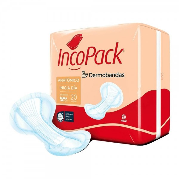 Incopack Inicia Anatómico Día Caja 80 Absorbentes