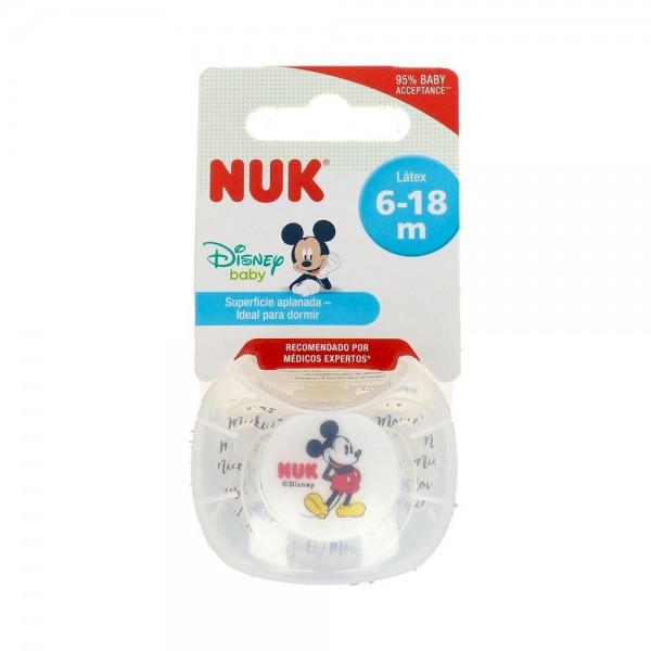 Chupete Nuk T2 Noche Latex Mickey 1 U