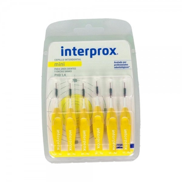 Cepillo Interdental Interprox 4 G Mini Recto Amarillo 6 U