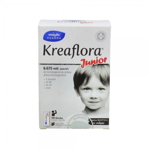 Kreaflora Junior Sabor Fresa 10 Sticks