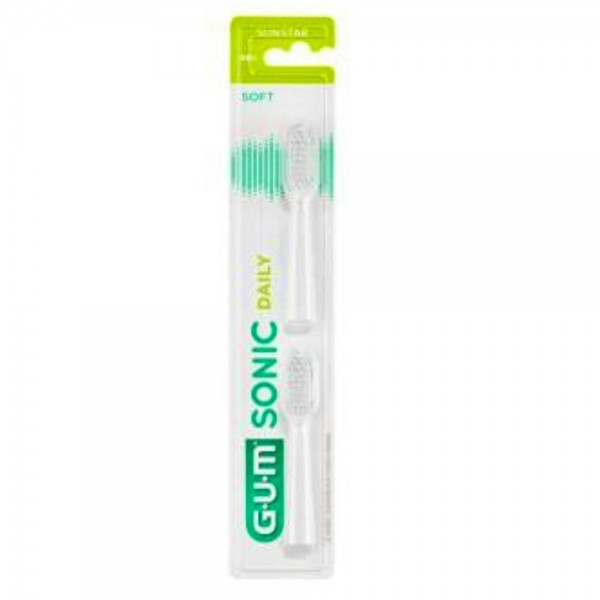 Recambio Cepillo Electrico Gum Sonic Daily Blanco